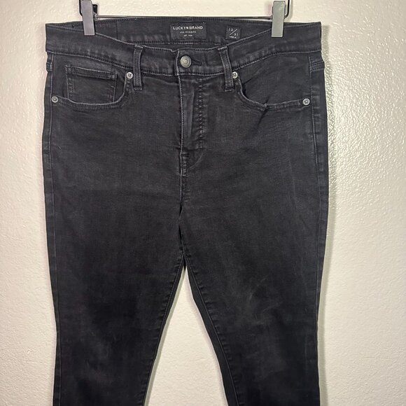 Lucky Brand Mid-Rise Ava Skinny Jean in Black Wash - Picture 2 of 6